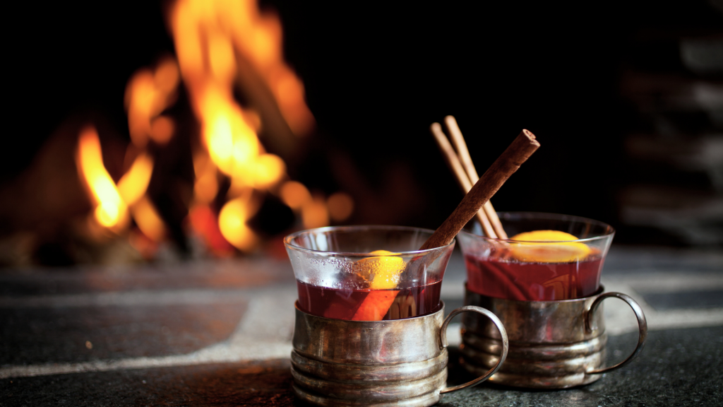 vin brulé davanti caminetto