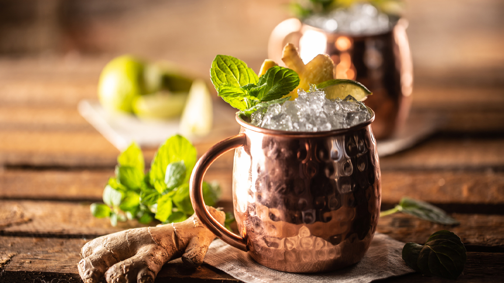 Moscow mule nell'iconica mug in rame