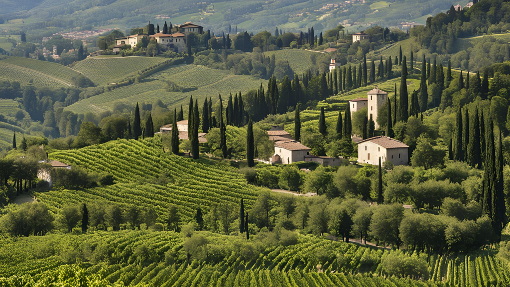 territorio della Valpolicella con vigneti