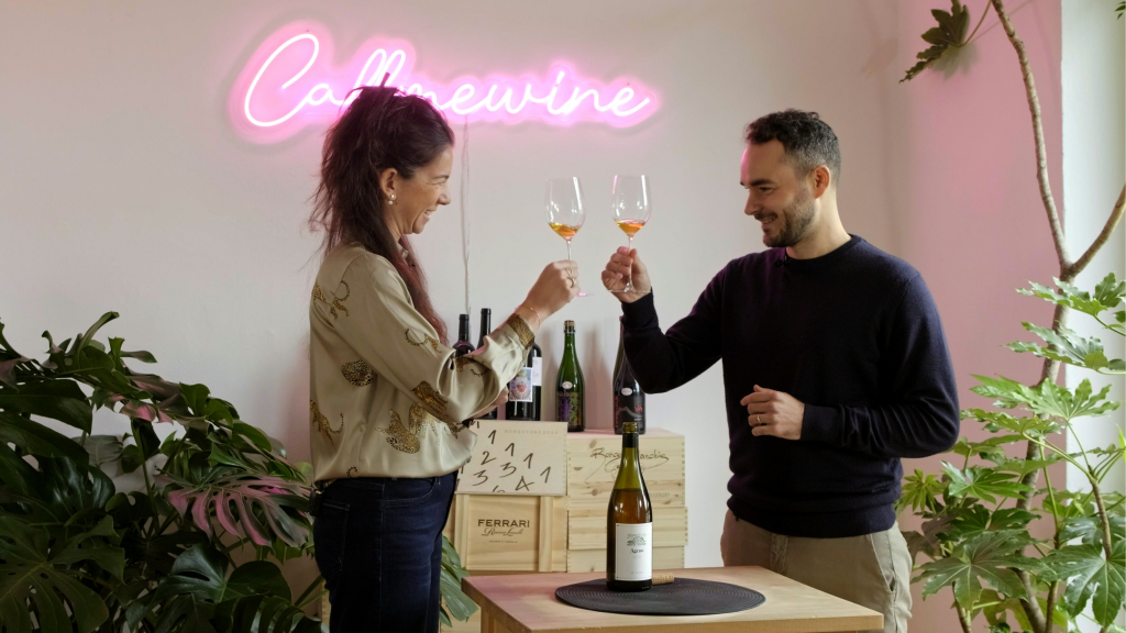 Matteo Maiuri e Chiara Buzzi negli uffici di Callmewine