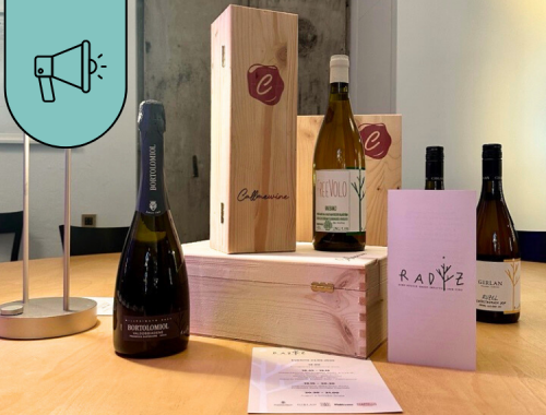 La linea radiz di Callmewine con logo blog