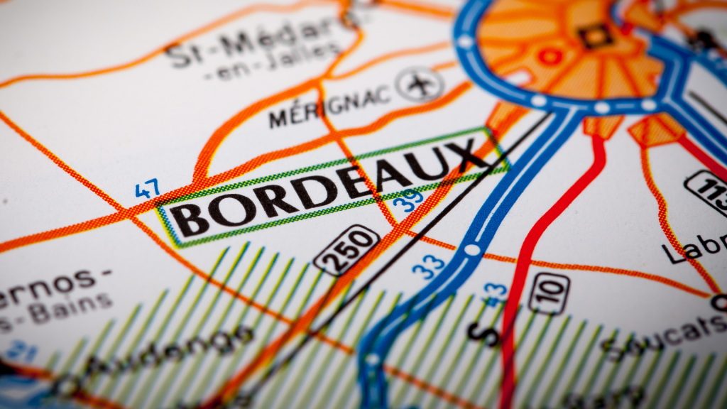 Cartina di Bordeaux