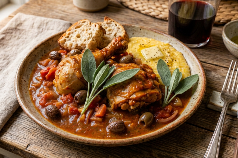 Ricetta del pollo alla cacciatora